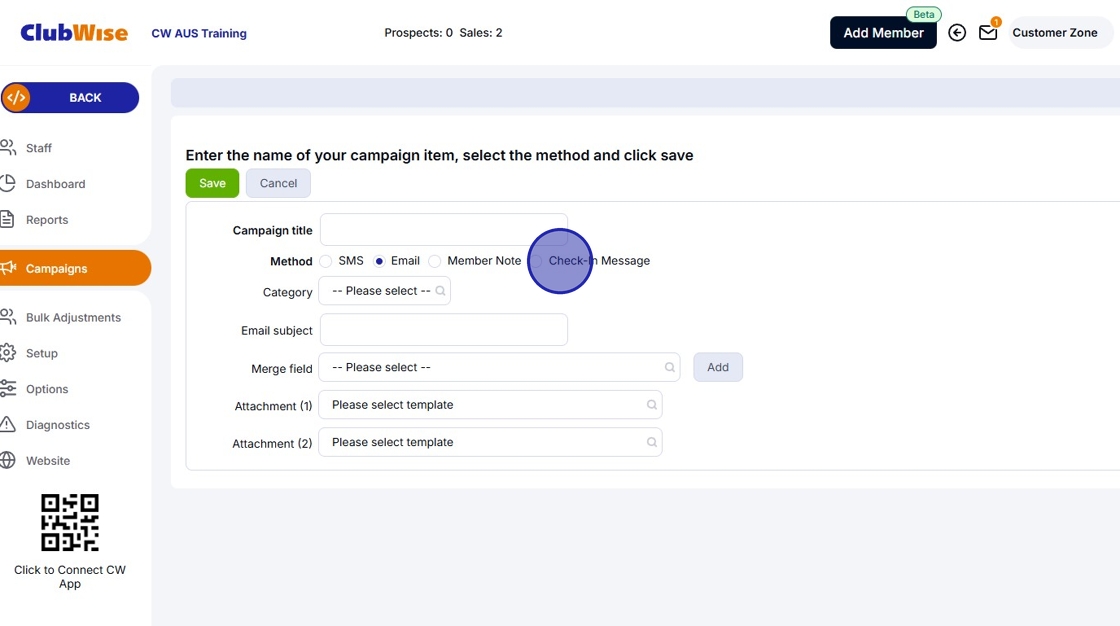 Check In - ClubWise Check In and Member Visits