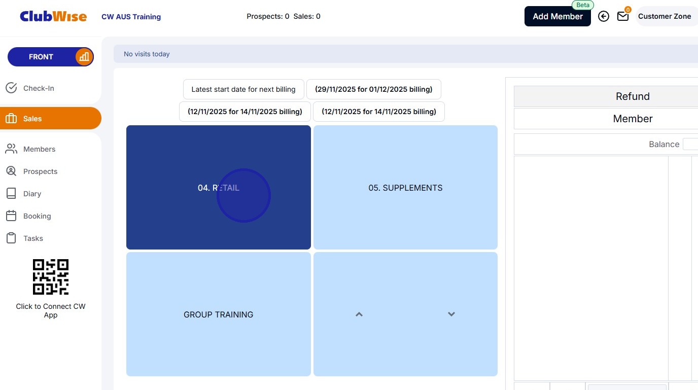 Sales - Processing a Refund
